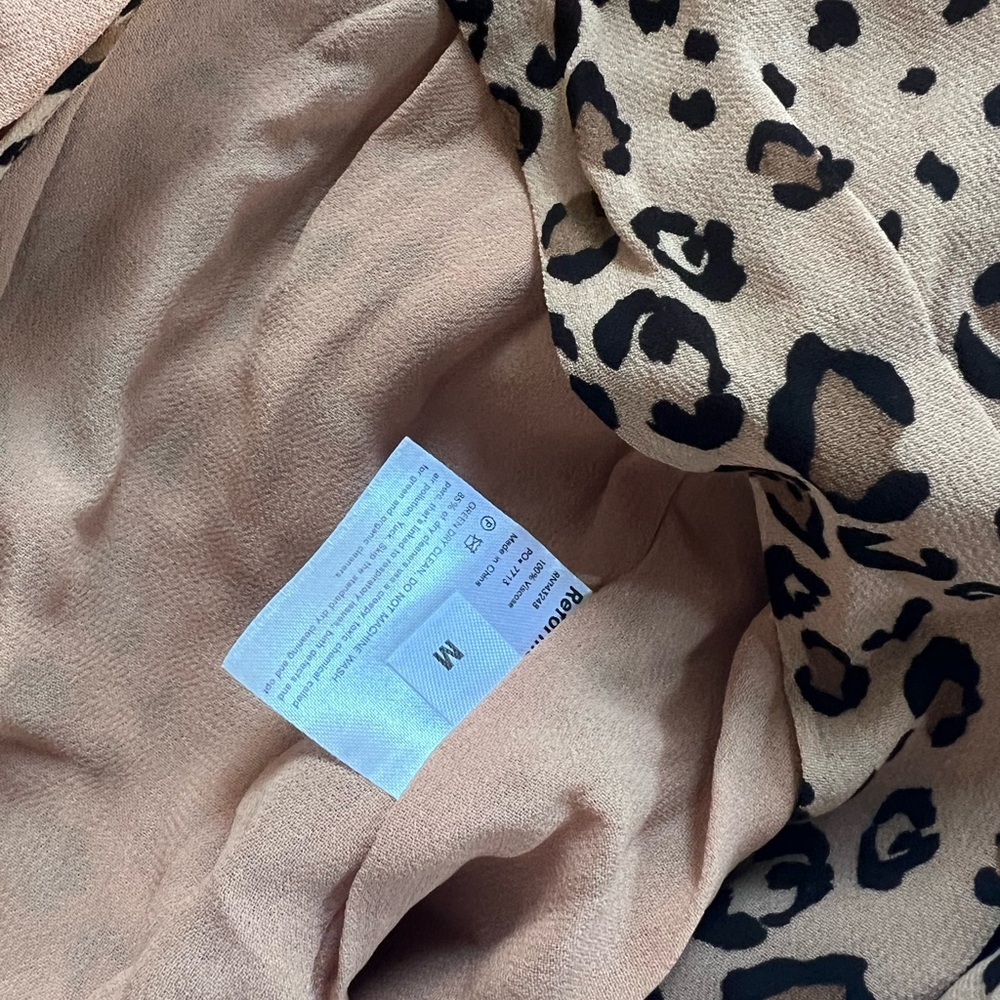 Reformation Beige and Black Animal Print Dress - Picture 3 of 6